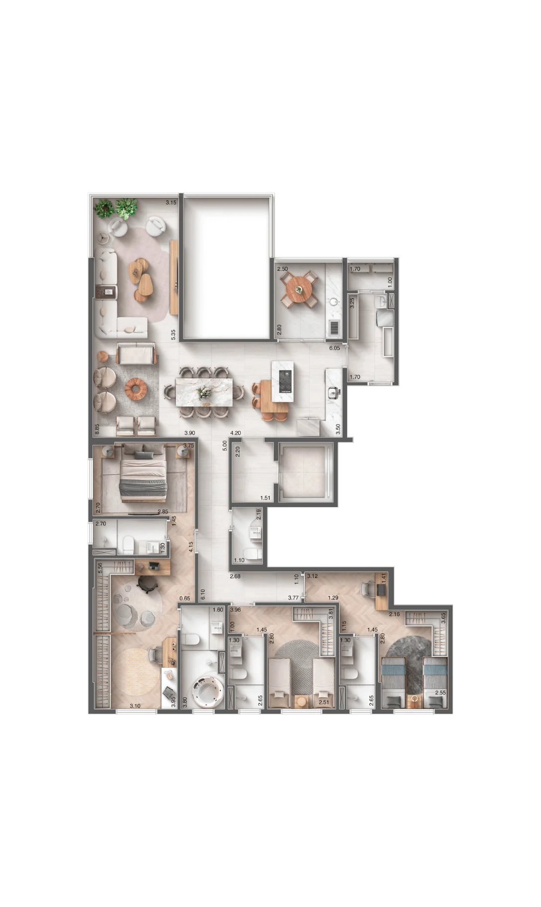 171m2 - 3 suites - 3 vagas